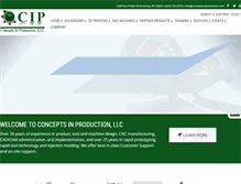 Tablet Screenshot of conceptsinproduction.com